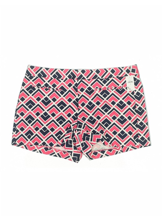 GAP Pants - GAP Geometric Print Chino Shorts Pink/Navy/White Pockets‎ Women's 10